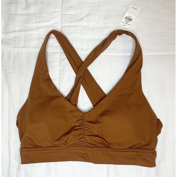 OFFLINE By Aerie Real Me Medium Support Padded Bra Burnt Orange SMALL NWT - Picture 1 of 8